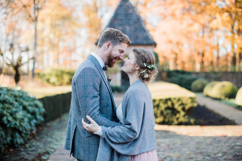 Braut und Bräutigam beim First Look