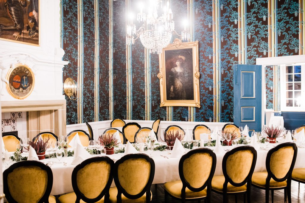 Tischdekoration im Hotel Schloss Wilkinghege